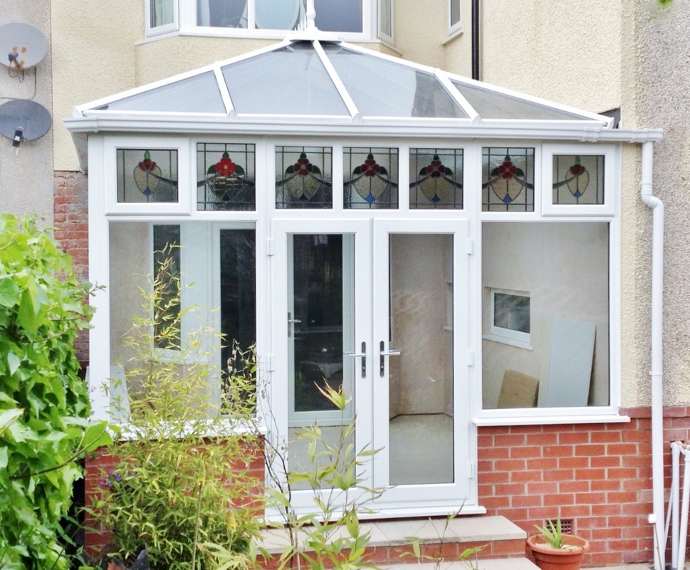 Small conservatory in Blackpool with UPVC Windows